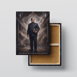 Dr. Babasaheb Ambedkar Heritage : The Architect of Social Justice Premium Canvas Wall Art