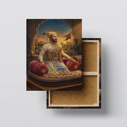 Chhatrapati Shivaji Maharaj: Royal Swarajya Throne Heritage Portrait – Premium Canvas Wall Art