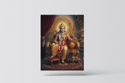 Lord Rama: Majestic Royal Throne Heritage Portrait – Premium Canvas Wall Art