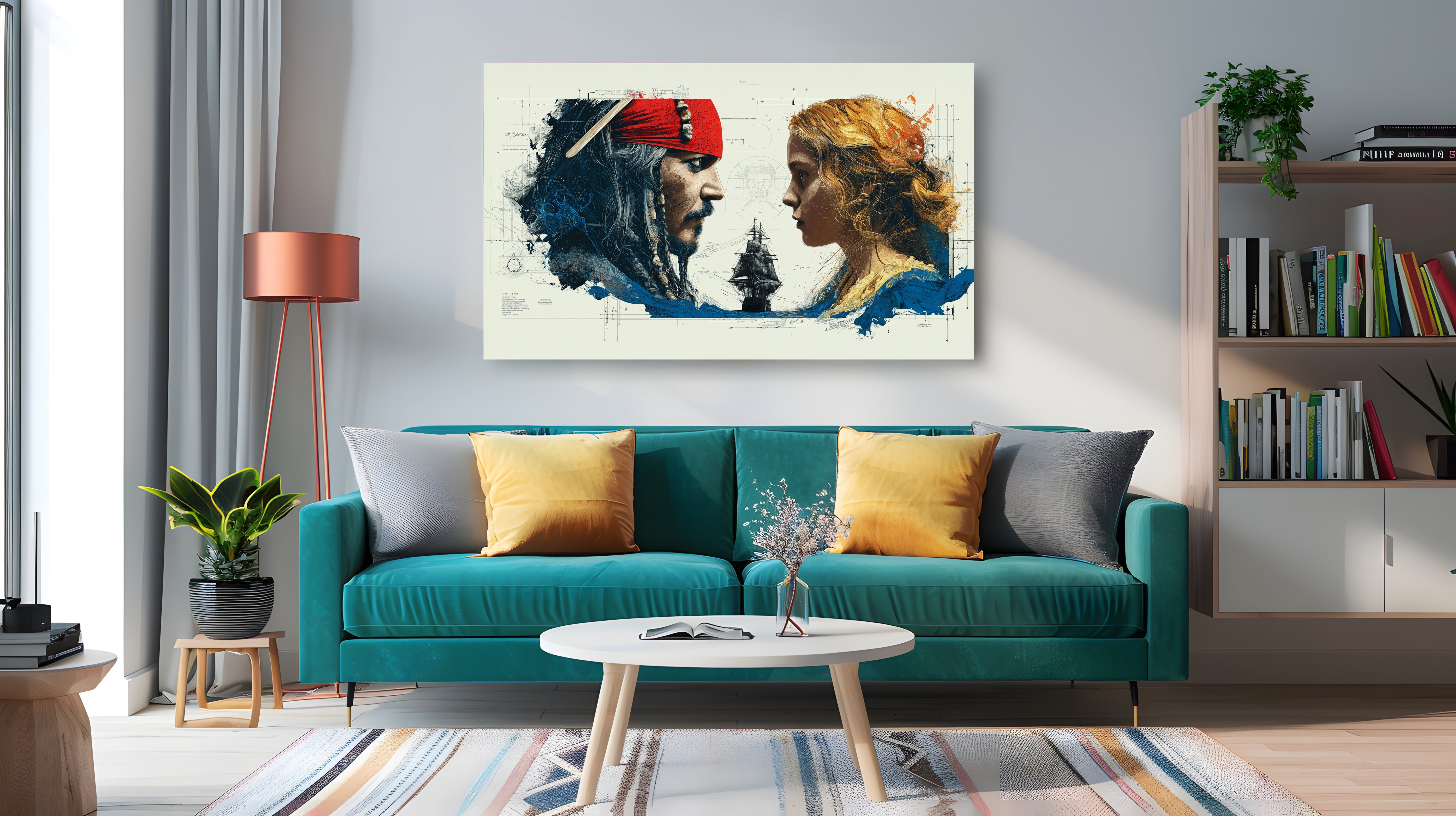 Captain Jack Sparrow with Keira Knightley