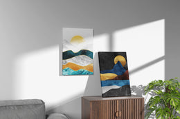 Set of 2 UV Canvas Painting 24x36 Inch