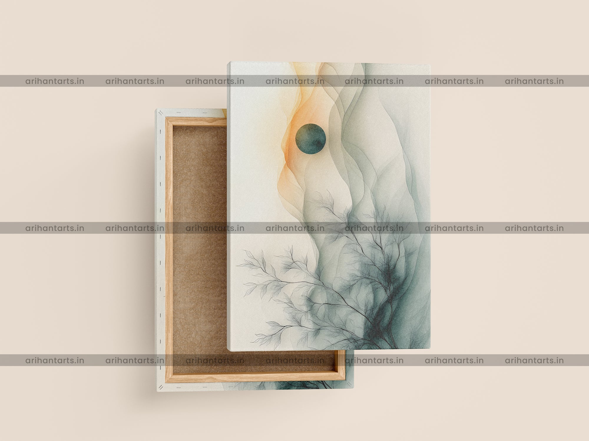 Burnt Ochre Beauty – Botanical Abstract Print