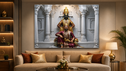 Lord Vitthal & Shivaji Maharaj: The Guardian of Swarajya | Premium Acrylic Wall Art