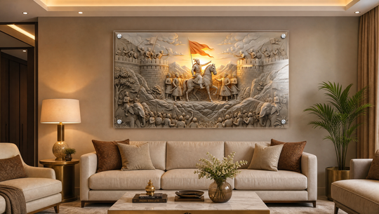 Chhatrapati Shivaji Maharaj Raigad Fort Victory  – Premium Acrylic Wall Art