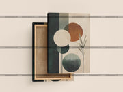 Serene Shapes – Botanical Geometric Canvas