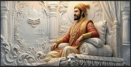 New C. Shivaji maharaj painting Golden foil (With out name)
