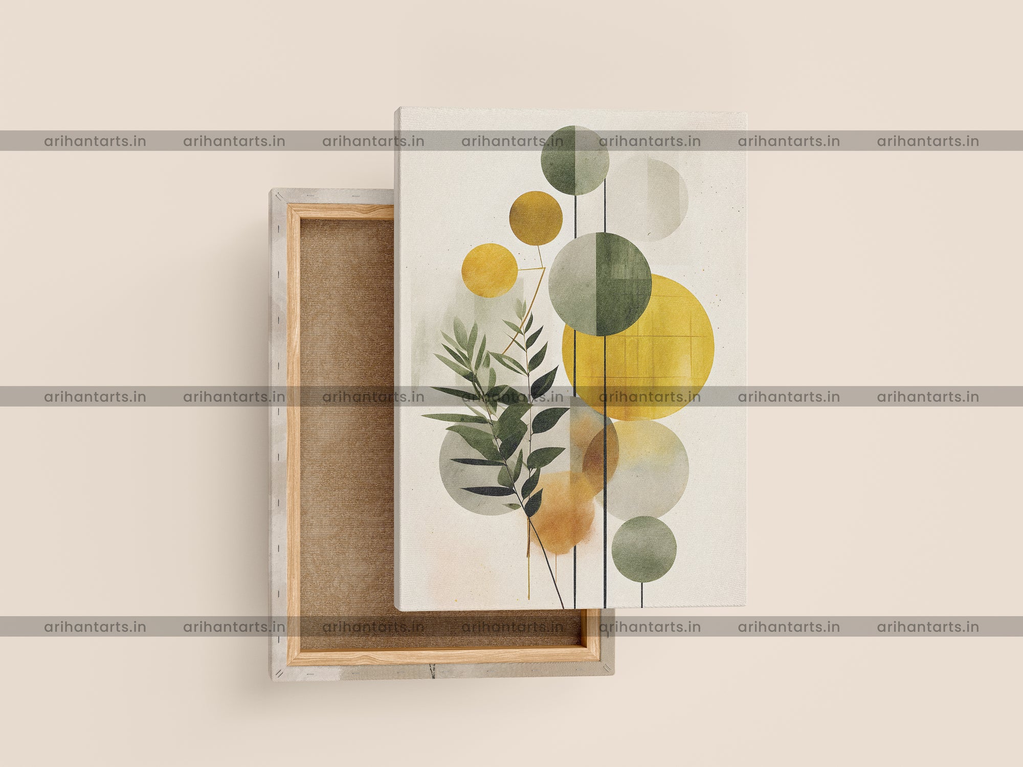 Nature in Circles – Abstract Plant Art Print