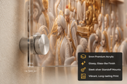 Chhatrapati Shivaji Maharaj: Shwet Swarna Royal Darbar 3D Relief Heritage Wall Art – Premium Canvas & Glossy Acrylic Frame
