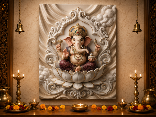 भगवान विठ्ठल: पंढरपूर दिव्य शृंगार दर्शन हेरिटेज वॉल आर्ट – प्रीमियम कॅनव्हास | ग्लॉसी ॲक्रेलिक फ्रेम कलेक्शन