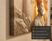 Chhatrapati Shivaji Maharaj: Swarajya Fort Heritage Wall Art – Premium Canvas