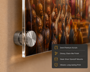 Swarajya Darbar: Majestic Chhatrapati Shivaji Maharaj Coronation Wall Art – Premium Canvas & Glossy Acrylic