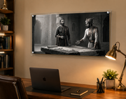 Swarajya Strategy: Chhatrapati Shivaji Maharaj Cinematic Heritage Wall Art – Premium Canvas & Glossy Acrylic Collection