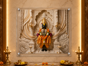 Pandharicha Raja Shri Vitthal: Pavitra Shvet Mandap Darshan – Premium Acrylic Wall Art