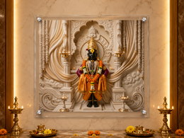 Pandharicha Raja Shri Vitthal: Pavitra Shvet Mandap Darshan – Premium Acrylic Wall Art