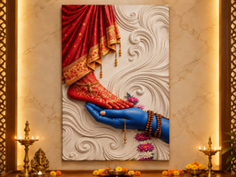 भगवान विठ्ठल: पंढरपूर दिव्य शृंगार दर्शन हेरिटेज वॉल आर्ट – प्रीमियम कॅनव्हास | ग्लॉसी ॲक्रेलिक फ्रेम कलेक्शन
