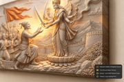 भगवान विठ्ठल: पंढरपूर दिव्य शृंगार दर्शन हेरिटेज वॉल आर्ट – प्रीमियम कॅनव्हास | ग्लॉसी ॲक्रेलिक फ्रेम कलेक्शन