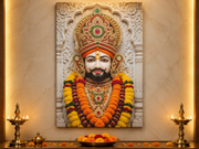 भगवान विठ्ठल: पंढरपूर दिव्य शृंगार दर्शन हेरिटेज वॉल आर्ट – प्रीमियम कॅनव्हास | ग्लॉसी ॲक्रेलिक फ्रेम कलेक्शन