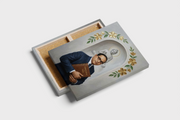 Dr. Babasaheb Ambedkar with the Constitution & Lord Gautam Buddha Premium Canvas Wall Art