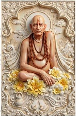 Shri Swami Samarth: Divine Grace and Spiritual Serenity Heritage Portrait – Premium Canvas Wall Art